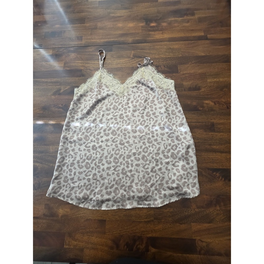 Jodifl Boutique Tank Top Medium Polyester Gym Casual Workout Yoga Leopard Sku 64